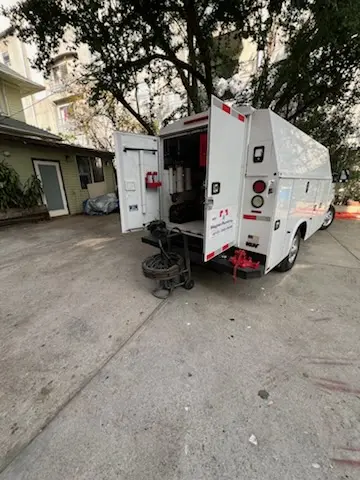 Magnet Plumbing service vehicle on-site for Water Heater Repair in Laguna Creek West